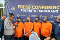 Polresta Tangerang mengamankan empat opang.