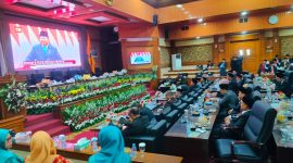 Suasana Rapat Paripurna HUT RI di DPRD Kabupaten Serang. (IST)