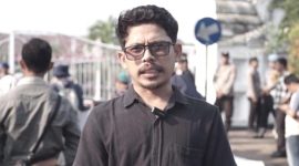 Ketua PWI Serang Raya, Engkos Kosasih saat Memberikan Keterangan Pers. 