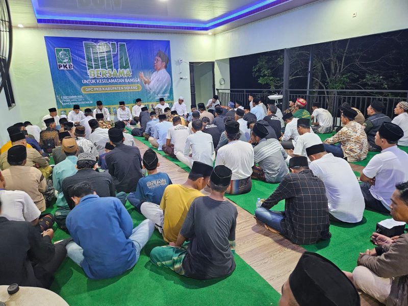Suasana Doa bersama yang Digelar DPC PKB Kabupaten Serang. (Ist)