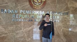 Koalisi Pandeglang Bersih Laporkan Perjanjian Sampah ke BPK RI, (Foto: Ipung)