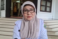 Plt Kepala Dinas Pariwisata Provinsi Banten, Hj. Linda Rohayati Fatimah saat memberikan keterangan pers. (FOTO: TotalBanten.com)