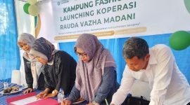 Penandatanganan MoU saat peluncuran Kampung Fashion Rhamala (Dok)