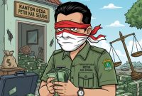 Ilustrasi Perangkat Desa Petir (FOTO: Gemini AI)