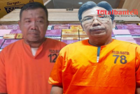 Tersangka Uang Palsu berinisial ES dan S. (Dok)