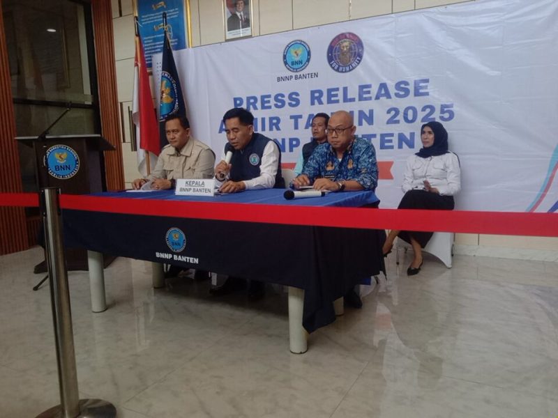Badan Narkotika Nasional Provinsi Banten Berhasil Sita 14,5 Kilogram Ganja Sepanjang 2025