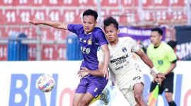 Liga 1; Persita Tangerang Vs Persik Kediri Babak Pertama Berakhir Imbang. (Dok)
