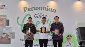 Peresmian Perpustakaan Denagn Bred The Gade Creative Lounge (TGCL) Di Universitas Sultan Ageng Tirtayasa (Untirta) Kamis (29/1/2026). (Dok: Totalbanten).