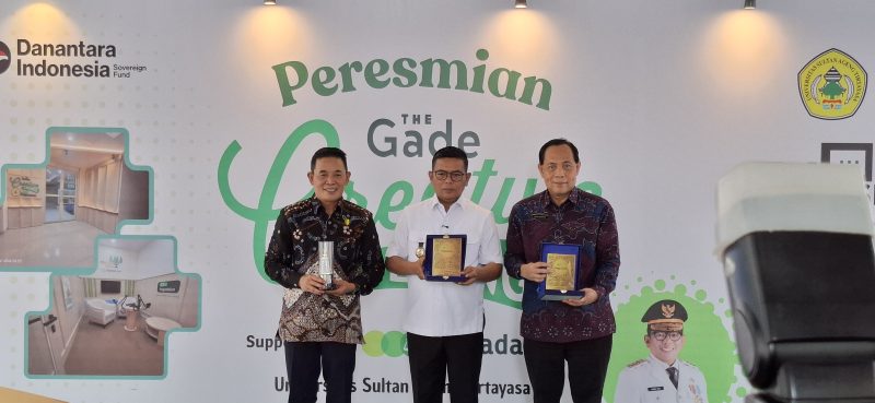 Peresmian Perpustakaan Denagn Bred The Gade Creative Lounge (TGCL) Di Universitas Sultan Ageng Tirtayasa (Untirta) Kamis (29/1/2026). (Dok: Totalbanten).