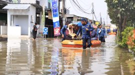 Banjir di Kota Tangerang. (Amanda/Total Banten)