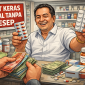 Bos Apotek Gama Cilegon Lepas Dari Jeruzi Besi, Walapun Terbukti Jual Obat Keras Tanpa Resep Dokter, (Dok; Ilustrasi Ai).