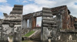 Reruntuhan bangunan Surosowan Banten. (Dok)