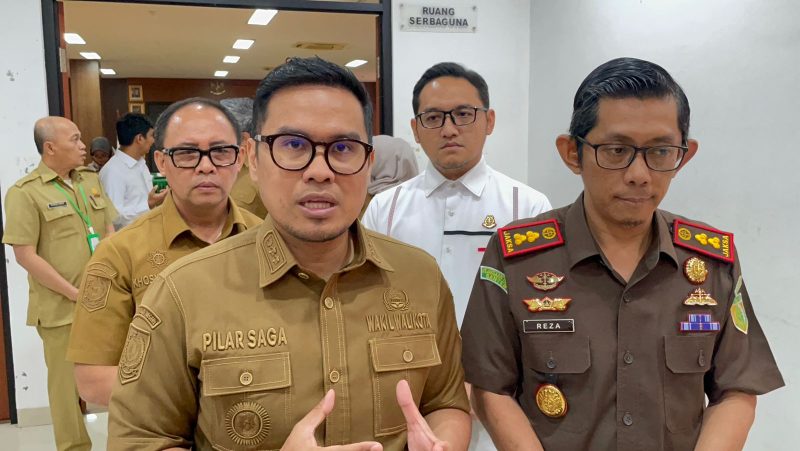 Wakil Wali Kota Tangerang Selatan, Pilar Saga Ichsan saat memberikan keterangan pers. (Amanda)