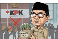 Ilustrasi tersangka Korupsi Kuota Haji. (Gemini. AI)