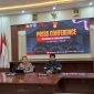 Press Conference sengketa kasus peniupuan dan penggelapan di Aula Polresta Searang Kota, Jumat, (20/2) Doc: (Totalbanten)