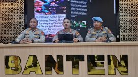 Polda Banten dan Polres Pandeglang klarifikasi Soal kasus kecelakaan di Jalan Pandeglang-Labuan dalam Press Conference, kamis (23/2/2026).