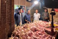 Polres Pandeglang saat inspeksi mendadak harga bahan pokok. (Istimewa)