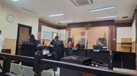 Suasana Persidangan Kasus KDRT di PN Tangerang yang Menyeret Terdakwa Erdi Yusuf (Doc:)