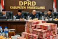 Ilustrasi Anggaran Makan dan Minum di DPRD Kabupaten Serang. (AI)