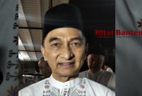Wakil Gubernur Banten, Achmad Dimyati Natakusumah saat memberikan keterangan pers