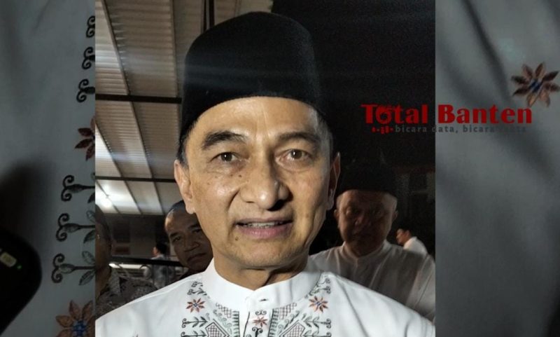 Wakil Gubernur Banten, Achmad Dimyati Natakusumah saat memberikan keterangan pers