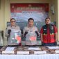 Polsek Kramatwatu saat Konferensi Pers ungkap Kasus Curanmor. (FOTO; Dirhat/Totalbanten.com)