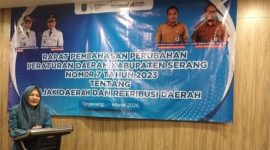 OPD Kabupaten Serang Bahas Perubahan Peraturan Daerah Nomer 7 Tahun 2023 Tentang Pajak dan Retribusi Daerah di Tanggerang, Selasa (3/3/2026) Doc : Ist/Totalbanten.