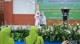 Bupati Serang, Ratu Rachmatuzakiyah Bersama anak -anak paud Se-Kabupaten Serang dalam Acara Gerah Ramadhan Ramah Anak, kamis, (5/2) Doc : Dirhat/Totalbanten).