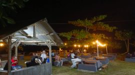 Wisata Pantai Sawargi Bernuasa Cafe Dipadati Pengunjung Pasca Lebaran