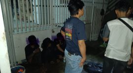 Polisi mengamankan empat wisatawan pelaku pencurian di Kramatwatu, Doc:(Dir/Totalbanten.com)