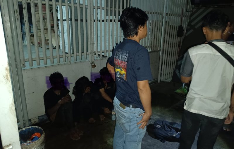 Polisi mengamankan empat wisatawan pelaku pencurian di Kramatwatu, Doc:(Dir/Totalbanten.com)