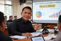 Ilustrasi Ketua Fraksi Gerindra, Ahmad Muhibbin berbicara soal Insentif Pemungutan Pajak Bapenda Kabupaten Serang.