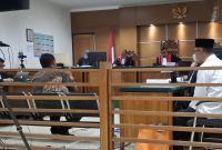 Suasana Sidang Mar-Up PDAM Lebak di PN Serang, Dok (Dir/Totalbanten.com)
