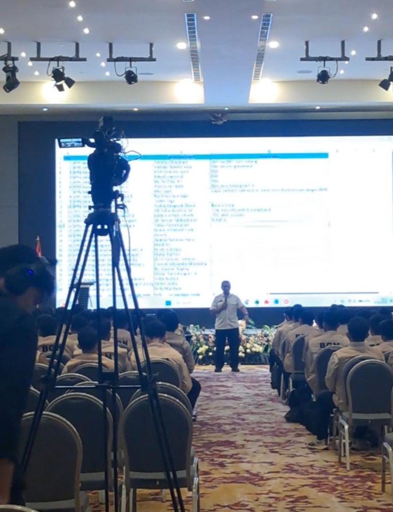 Direktur Pemantauan dan Pengawasan Wilayah II Badan Gizi Nasional (BGN), Dalam pertrmuan Kordinasi dan Evaluasi di Hotell Aston Serang ( Doc)
