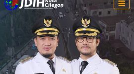 Halaman depan website JDIH Cilegon. (Dok)
