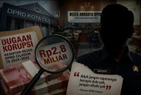 Ilustrasi dugaan tindak pidana korupsi di DPRD Kota Cilegon. (AI)