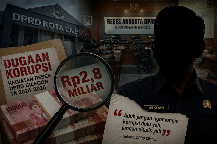 Ilustrasi dugaan tindak pidana korupsi di DPRD Kota Cilegon. (AI)