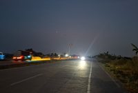 30 Titik PJU  Jalan Banten Lama Mati total Akibat konsleting listrik, Dok (Dir/Totalbanten.com).