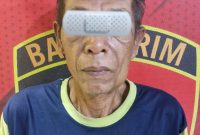 Peria Parubaya Berinisial MD (55) di Anankan Unit PPA Polresta Serang kota, Usai Mencabuli Anak di Bawah Umur, dok (Ist/Totalbanten.com).