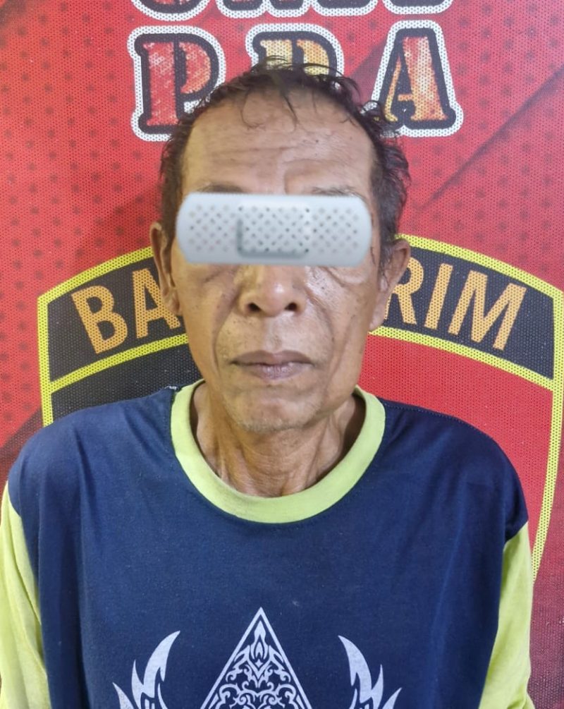 Peria Parubaya Berinisial MD (55) di Anankan Unit PPA Polresta Serang kota, Usai Mencabuli Anak di Bawah Umur, dok (Ist/Totalbanten.com).