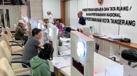 Pelayanan BPN Kota Tangerang. (Dok)
