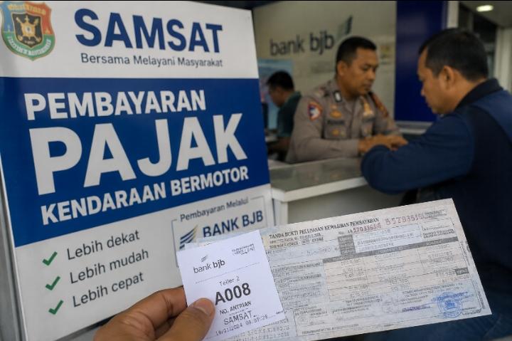 Ilustrasi : Skema Pembayaran PKB di Banten, Dok (Ist/Totalbanten) 
