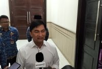 Wakil Gubernur Banten, Dimyati Natakusumah saat memberikan keterangan pers. (Dok. TotalBanten.com)