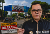 Wali Kota Serang, Budi Rustandi Perintahkan Reklame Bando Ditebang. (Dok)