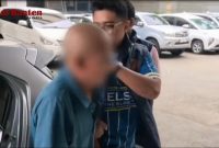 Polres Tangerang Selatan saat mengamankan pelaku cabul. (Dok)