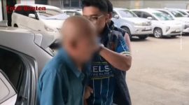 Polres Tangerang Selatan saat mengamankan pelaku cabul. (Dok)