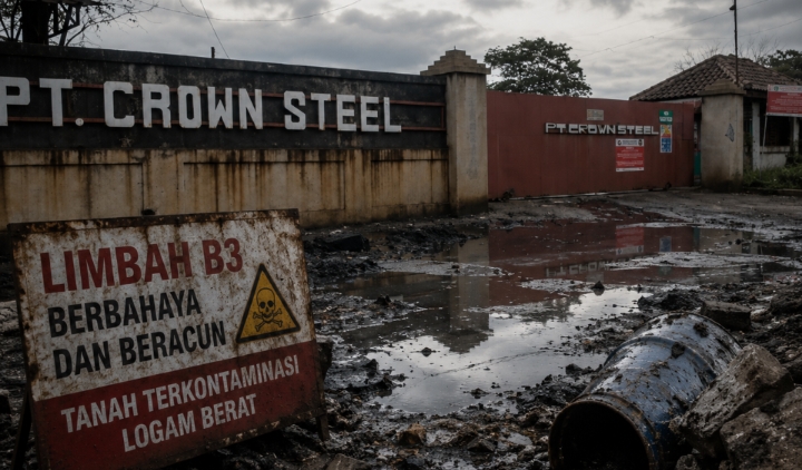 Wahana Lingkungan Hidup Indonesia (Walhi) menyebut pemulihan tanah yang telah terkontaminasi limbah B3 di PT Crown Steel Serang membutuhkan waktu lama. (Dok)