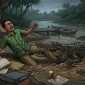 Pegawai Koperasi TNUK Diterkam Buaya di Perairan Pulau Peucang Kabupaten Pandeglang dok; ( Ilustrasi) 