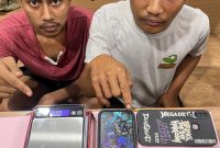 Dua Pemuda Pengedar Sabu Berhasil Diringkus Polisi, Barang Bukti di Amankan