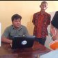 SH (40) sedang menjalani pemeriksaan atas kasus dugaan pencabulan di Polres Pandeglang. (Dok)